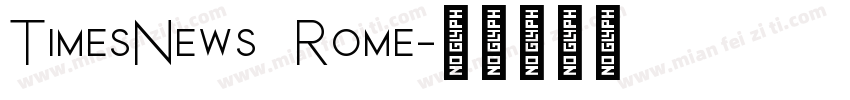 TimesNews Rome字体转换